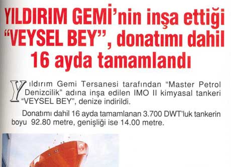 GISBIR Magazine: Veysel Bey Delivered After 16 Months